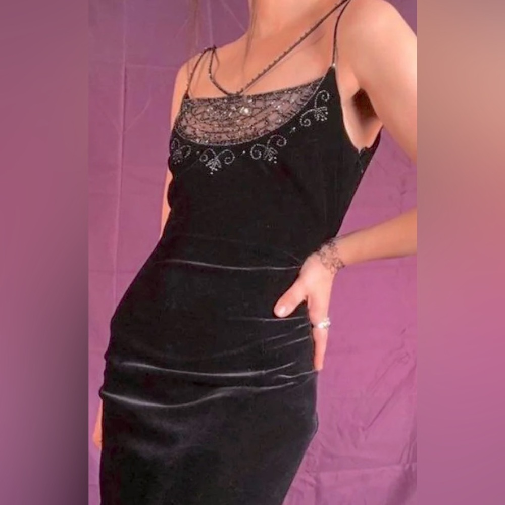 Vintage 90’s Dave & Johnny Velvet Gown by Laura Ryner.